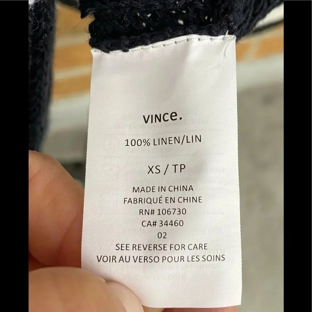 Vince Colorblock Drop Shoulder Knit Pullover - Picture 8 of 13